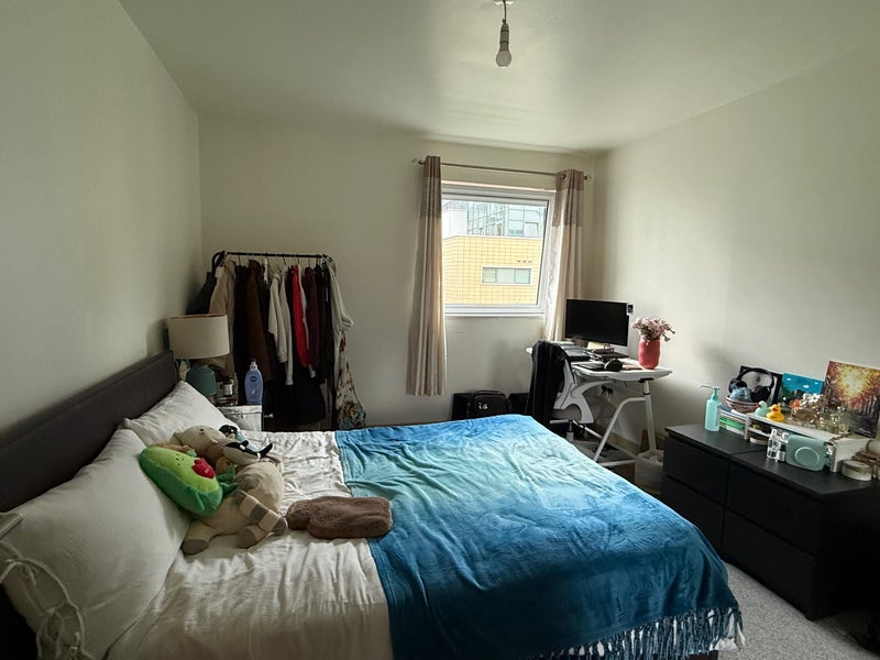 Photo 1: Double bed room. Includes double metal bed  frame and mattress, mirrored wardrobe and drawer