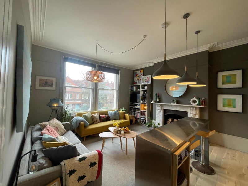 Photo 1: Open plan living room and kitchen (shared)