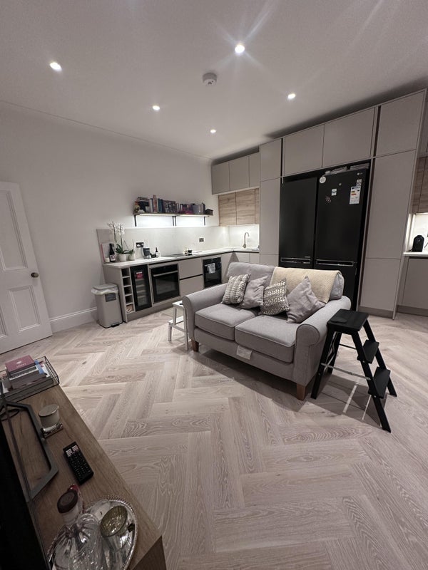 Photo 1: KITCHEN/ LOUNGE - Large Double Fridge/ Freezer/ Separate Ovens/ Wine Fridge/ Large Flat Screen TV/ C