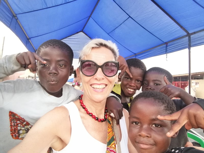 Photo 1: Working with street children in Ghana