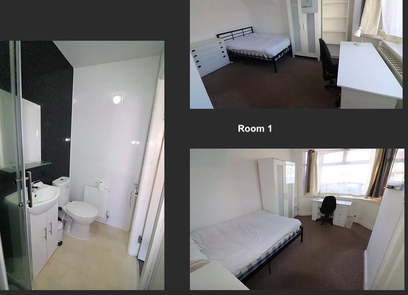 Photo 1: room 1 + en suite