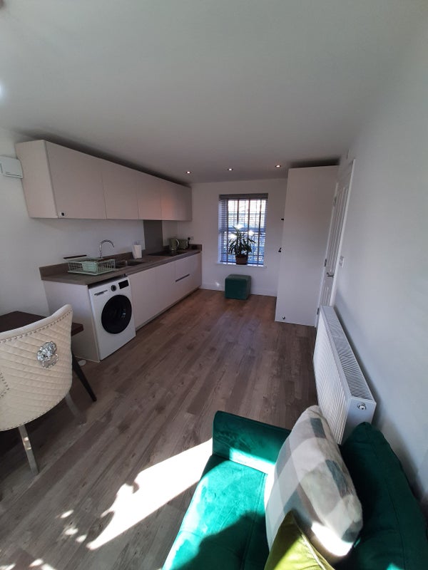 Photo 1: kitchen and living