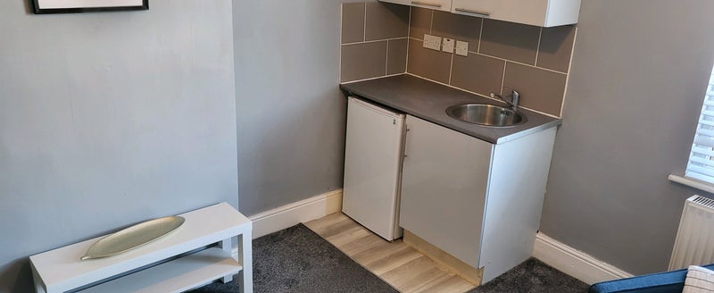 Photo 1: Studio 3 Kitchenette with fridge freezer