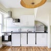 Photo 6: Your own private kitchen with cooker, oven, fridge, freezer, dishwasher