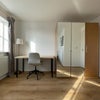 Photo 2: Triple door wardrobe, desk, and chair in this bright & sunny room