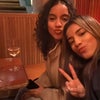 Photo 3: having a glass of wine with my sister