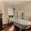 Photo 5: A beautiful period bathroom overlooking the stunning gardens beyond.