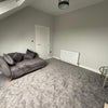 Photo 6: Large living room with ottoman sofa and 2 sleek coffee tables