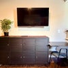 Photo 3: 43" Smart TV with ample storage and desk