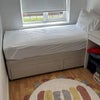 Photo 1: bedroom with desk and chest of drawers