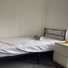 Photo 5: BED & BEDSIDE TABLE