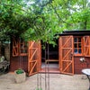 Photo 7: The studio's deck in the garden
