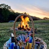 Photo 6: Comfy camping, sunsets, fire pit and a few art materials = happiness