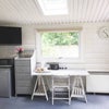 Photo 2: Dining area with TV, microwave, mini fridge and tea & coffee facilities