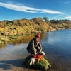 Photo 6: With my dog called noodle who’s back  in cornwall with my mother