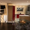 Photo 4: Dining area with open plan kitchen 