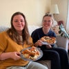 Photo 9: us!!! (Liza left, Leonie right) with homemade pizza!!!