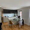 Photo 4: The living room and open plan kitchen