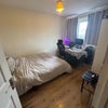 Photo 1: Bright room with double bed, study table and wardrobe with plenty of natural lighting 