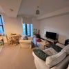 Photo 2: Living room (looks slightly different now with desk in corner)