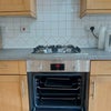Photo 2: New Bosch oven, built-in gas hob and smoke extractor. 