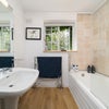 Photo 8: Bath & Power Shower Room; Heated Rails; Views into Gorgeous Greenery