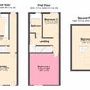 Photo 6: Floor plan (room for rent highlighted)