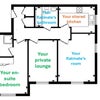Photo 8: The flat floorplan
