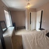 Photo 5: Bedroom 2 with desk, vanity & wardrobe space in cupboard