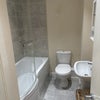 Photo 3: Bathroom with bath and overhead shower