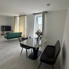 Photo 7: The kitchen with dining space and living space
