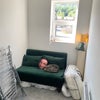 Photo 7: Spare bedroom (and neighbours cat having a nap). It will be unfurnished as well