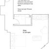 Photo 5: This is this studios floor plan. Wardrobe is by the door.