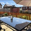 Photo 9: Large garden with patio, pergola and lighting for socialising and relaxing.