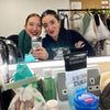 Photo 2: Backstage trying not to freeze