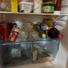 Photo 7: My shelf (all the juice lol) and the communal shelf