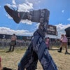 Photo 5: me doing yoga at Download festival 😭😭