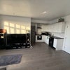 Photo 3: Open space living room/ kitchen
