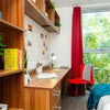 Photo 4: Large study desk and chair with shelving unit 