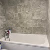 Photo 5: Contemporary bathroom with full-size bath and shower facilities.
