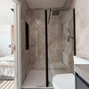 Photo 5: Modern ensuite bathroom with walk-in shower.