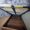 Photo 2: Storage under mattress - Hydraulic assisted ottoman 