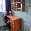 Photo 2: Desk and bookcase - sorry it's sideways