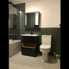 Photo 4: A clean, fully tiled modern bathroom. Water bills are covered by rent
