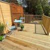 Photo 4: Outdoor furnished terrace leading to huge garden