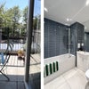 Photo 5: Private balcony with seating / Modern bathroom