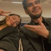 Photo 4: Me and my friend aziz studing and chilling in the library. 