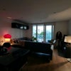 Photo 4: Open concept living room/dining area with access to balcony