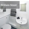 Photo 2: Bathroom with sink, toilet and shower 