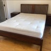 Photo 9: Bedroom with large windows on the right and en-suite entrance at the back (this bed probably won't b
